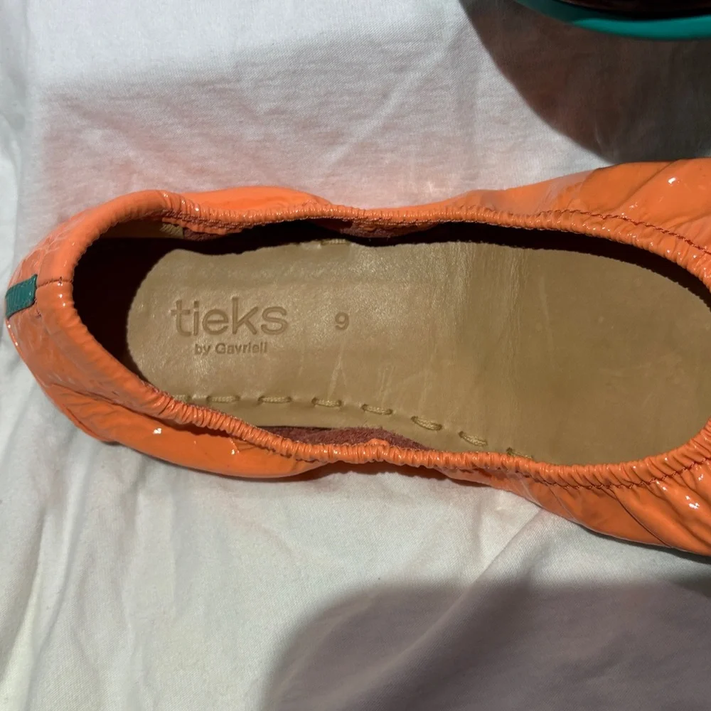 Tieks coral Ballet Flats size 9 - Picture 5 of 9
